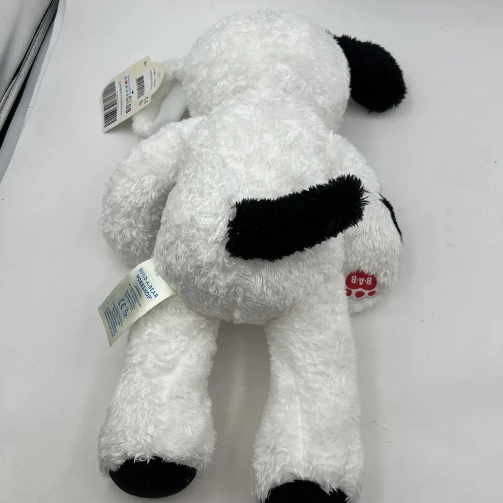 Build A Bear Cookies And Cream Black And White Puppy Dog Spots Plush 16